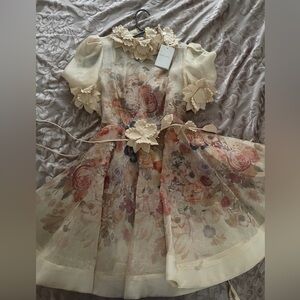 Like ZIMMERMANN  Luminosity Lift Off Floral Minidress